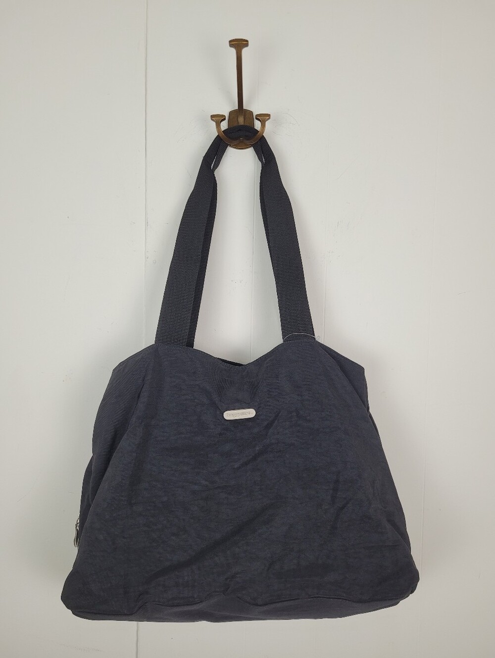 Baggallini Large Black Multi-Pocket Shoulder Tote Bag